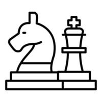 Chess Line Icon vector