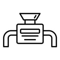 Crusher Line Icon vector