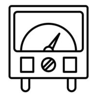 Ammeter Line Icon vector