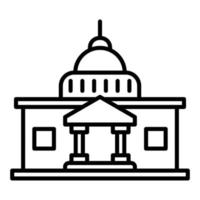 Capitol Line Icon vector