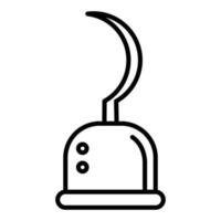 Pirate Hook Line Icon vector