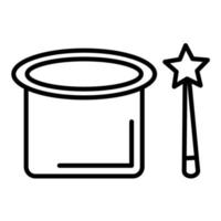 Magic Show Line Icon vector