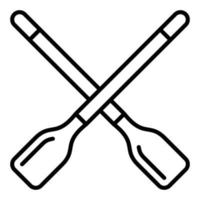 Rowing Line Icon vector