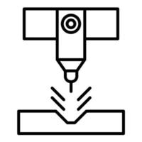 Plasma Laser Line Icon vector