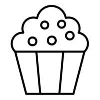 Cupcakes Line Icon vector