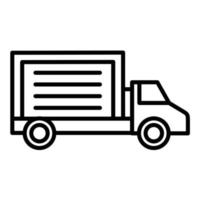 Truck Line Icon vector