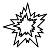 Explosion Line Icon vector
