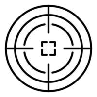 Shoot Target Line Icon vector