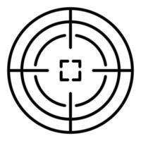 Shoot Target Line Icon vector