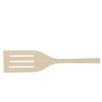 Wood spatula on white background. kitchen items photo