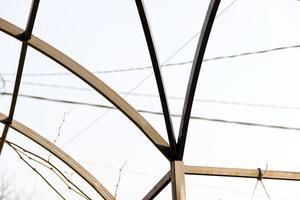 tensile roof structure outdoor day photo