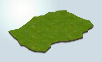 3D map illustration of Lesotho photo