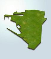 3D map illustration of Gibraltar photo