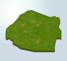 Ilustración de mapa 3d de esuatini foto