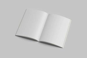 Blank white mock up book photo