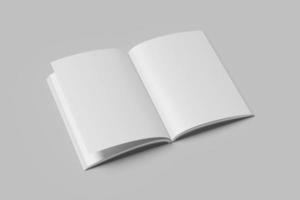 Blank white mock up book photo