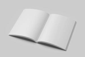 Blank white mock up book photo