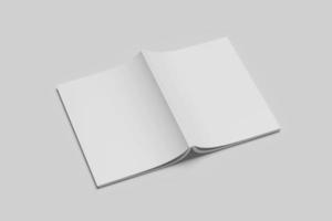 libro de maquetas en blanco