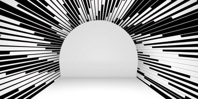 Zebra Pattern Template Striped Tunnel Background for placing text and products photo