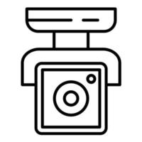 Security Camera Line Icon vector