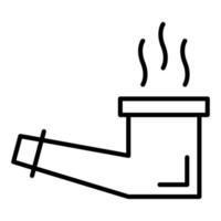 Smoking Pipe Line Icon vector