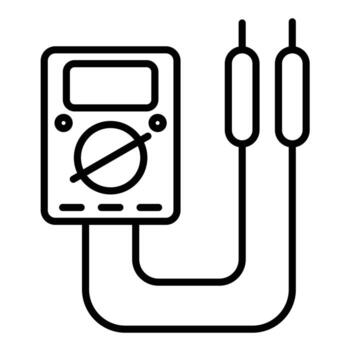 Multimeter Line Icon vector