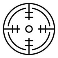 Army Target Line Icon vector