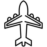 Biplane Line Icon vector