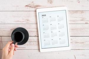 tablet calendar 2022 photo