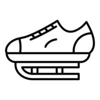 Ice Skate Line Icon vector