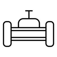 Valve Line Icon vector