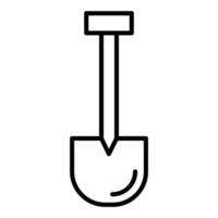 Shovel Line Icon vector