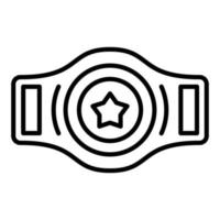 Champion Belt Line Icon vector