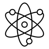 Atom Line Icon vector