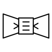 Bow Line Icon vector