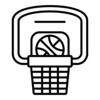 Basketball Hoop Line Icon vector