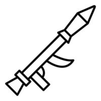 Bazooka Line Icon vector