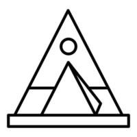 Tipi Line Icon vector