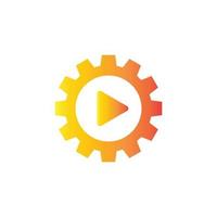 Play Video Logo Design Template Collection. vector