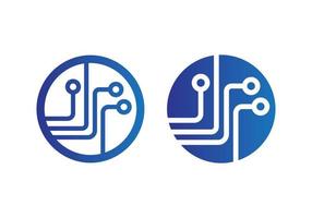 Circuit board, technology vector icon. Web site design, logo, app. Globe, World Technology Logo, Icon.