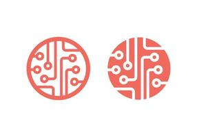 Circuit board, technology vector icon. Web site design, logo, app. Globe, World Technology Logo, Icon.