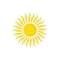 Abstract vector Sun logo icon vector. Sun logo deign template.