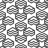 Hexagonal Geometric Pattern vector