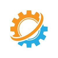 Gear Wheel Logo Vector Design