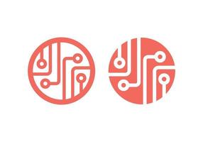 Circuit board, technology vector icon. Web site design, logo, app. Globe, World Technology Logo, Icon.