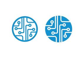 Circuit board, technology vector icon. Web site design, logo, app. Globe, World Technology Logo, Icon.