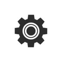 Gear Logo Or Icon Flat Design vector