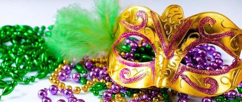 Mardi Gras or Fat Tuesday symbol. photo