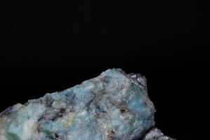 minerales con detalle de lazuliteb azul brillante foto