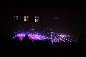 laser show with people photo